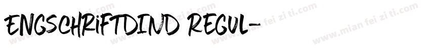 EngschriftDIND Regul字体转换